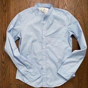 Frank & Eileen blue cotton pinpoint - Blue Button Down Shirt - XS tailored BARRY